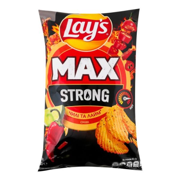 Чипси Чілі-лайм Lays MAX Strong 95г