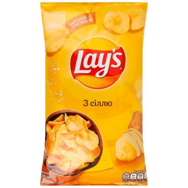 Чипси картопляні з сіллю Lay's м/у 120г