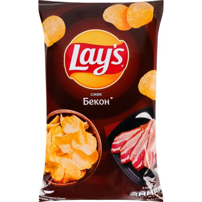 Чипси картопляні зі смаком бекону Lay's м/у 60г