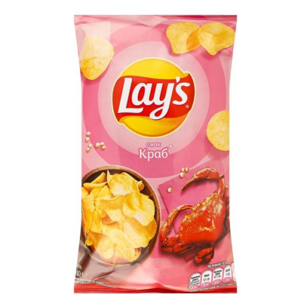 Чипси картопляні зі смаком краба Lay's м/у 60г