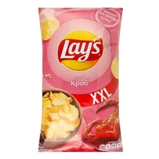 Чипси картопляні зі смаком краба Lay's м/у170г