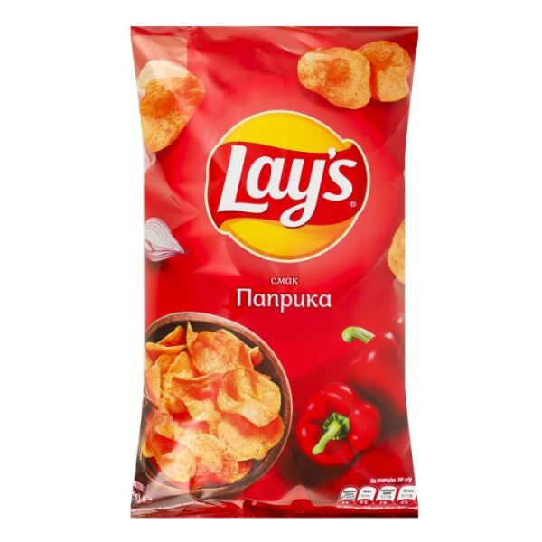 Чипси картопляні зі смаком паприки Lay's м/у 120г